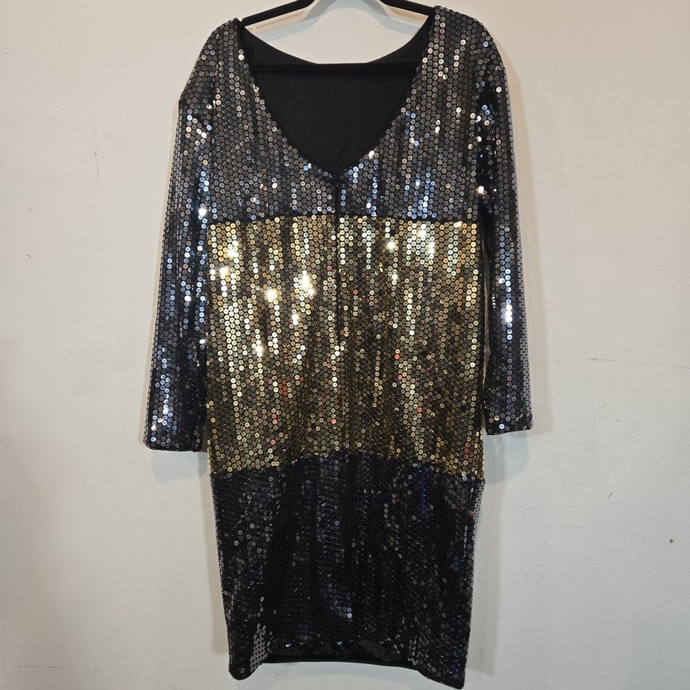 PROJECT Rimini Vintage Sequin Dress Size 10 - Picture 2 of 16